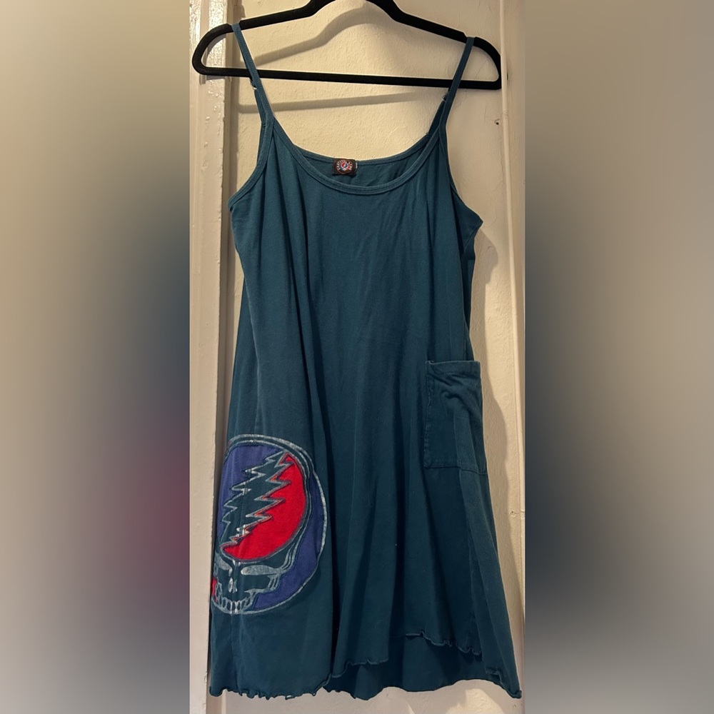 Grateful Dead cotton sundress, Blue, M